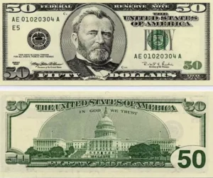 Billet 50 dollars américains
